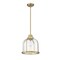 Z-Lite Burren 1 Light Pendant, Heritage Brass And Clear Seedy 337P12HBR - alternate 4